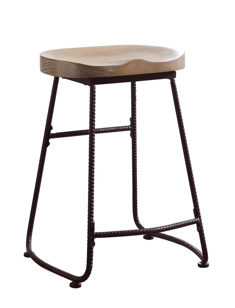 Industrial Driftwood Counter-Height Stool Coaster Z2 Premium