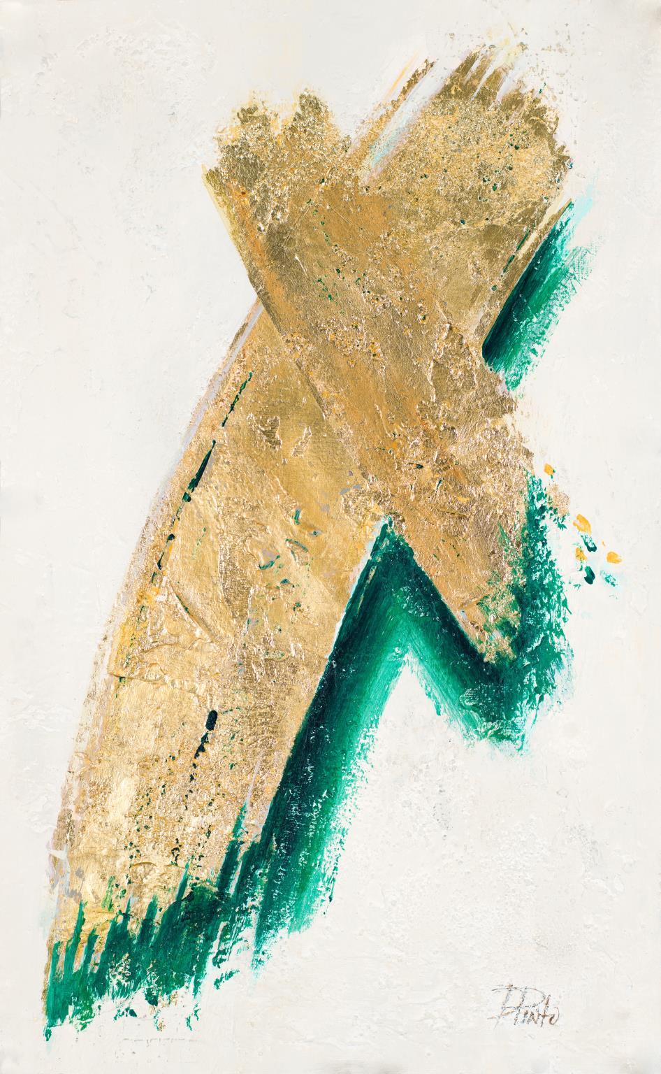 Small - On Gold III By Patricia Pinto - Light Brown Classy Art