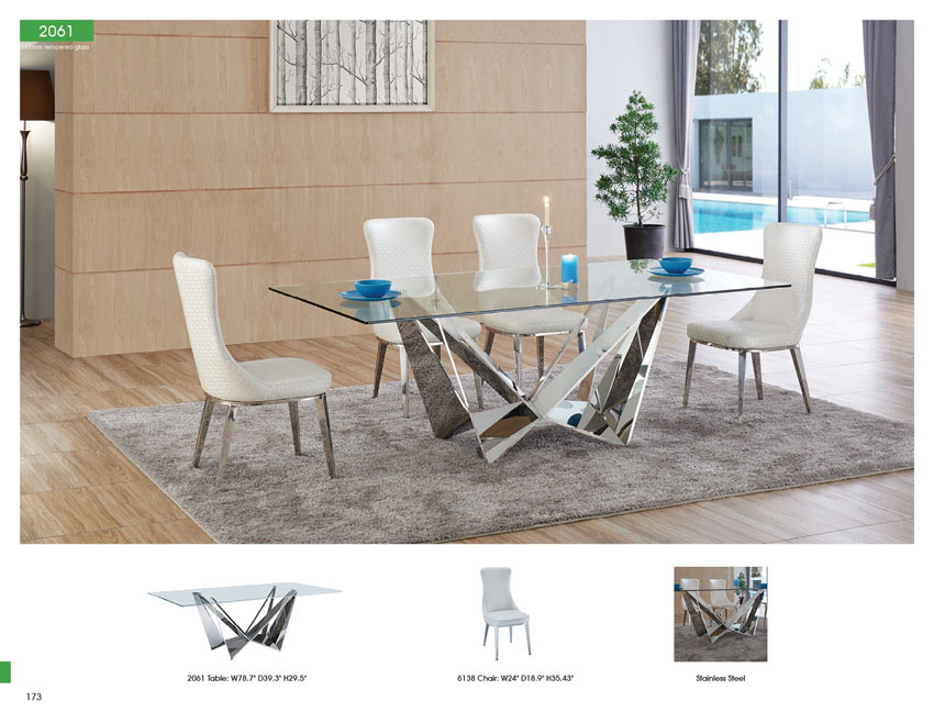 ESF Furniture - 2061 5 Piece Dining Room Set - 2061-6138 -5SET ESF Furniture