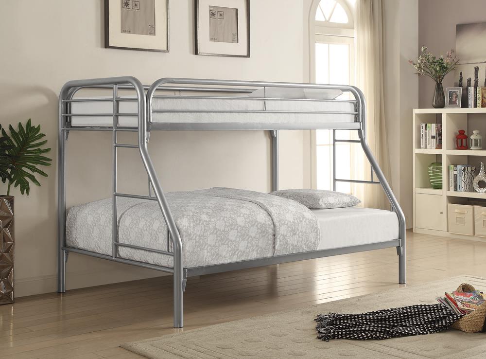 Morgan Twin-over-Full Silver Bunk Bed Coaster Z2 Premium