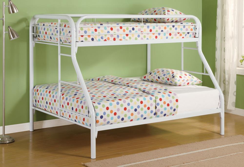 Morgan Twin-over-Full White Bunk Bed Coaster Z2 Premium