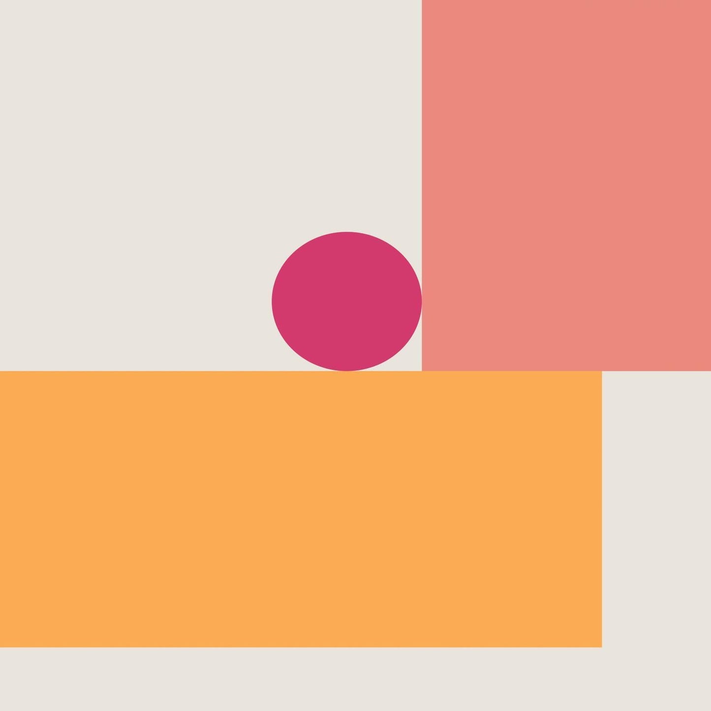 Summer Tile By Linda Woods - Orange Classy Art