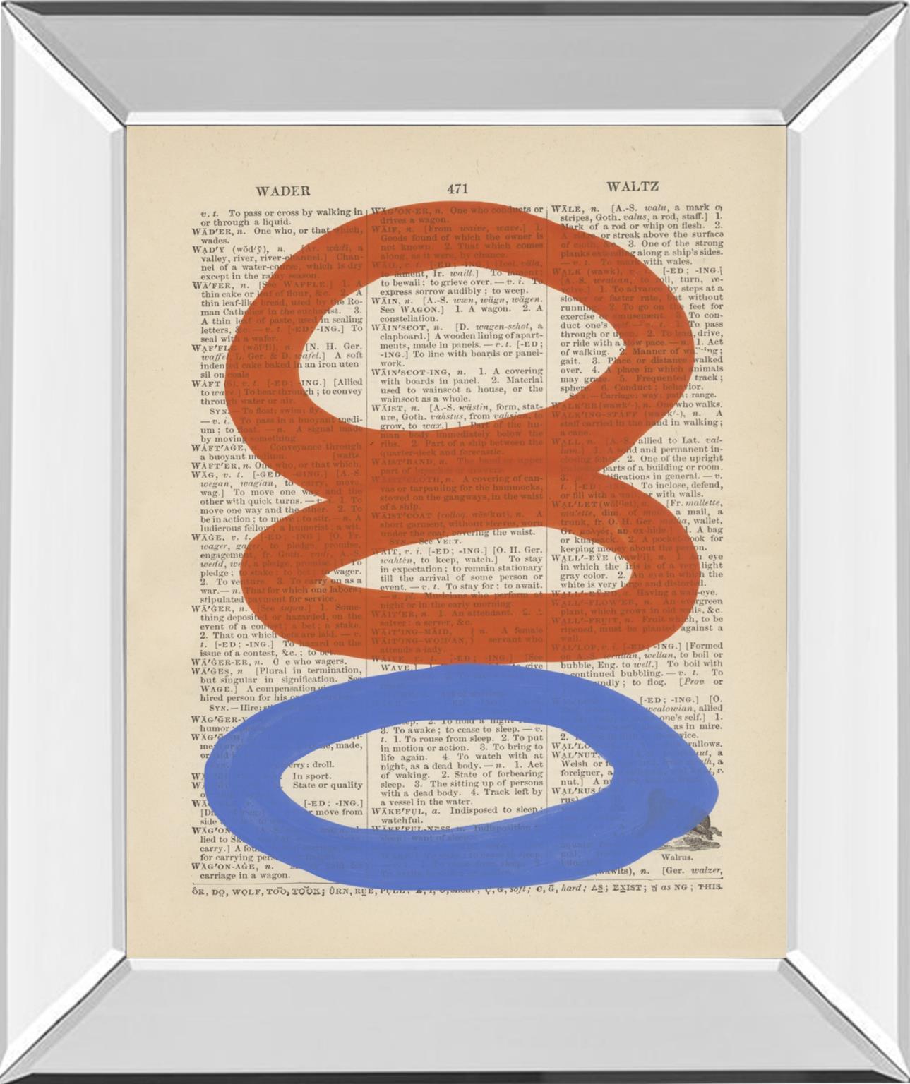 22x26 Modern Definition III By Renee W. Stramel - Blue main image 1