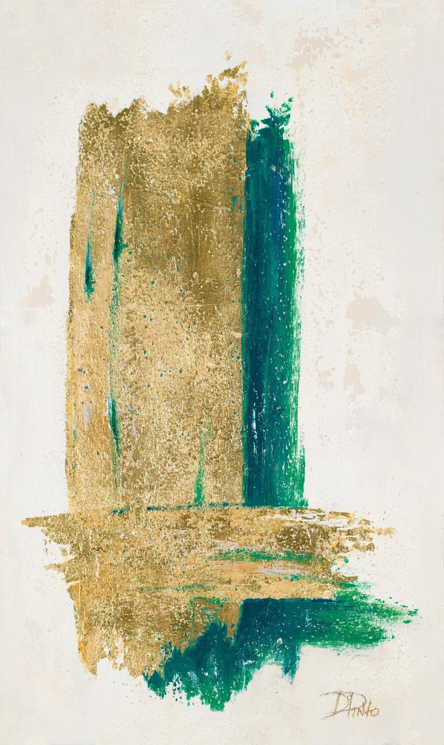 Framed - On Gold II By Patricia Pinto - Light Brown Classy Art