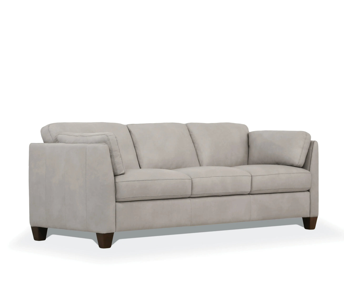 Matias Dusty White Leather Sofa ACME East