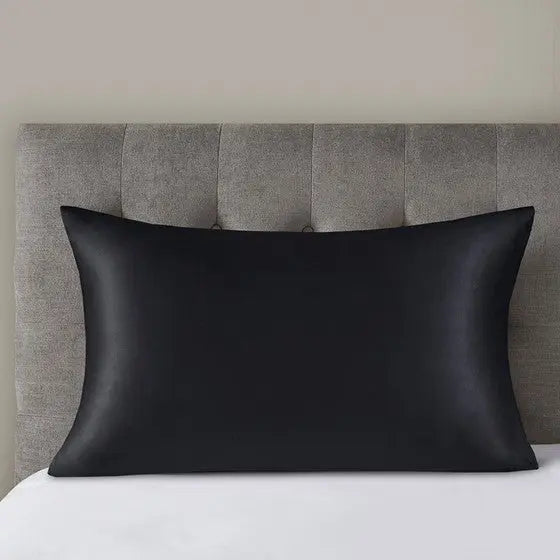 100% Mulberry Single Pillowcase Black King Olliix.com