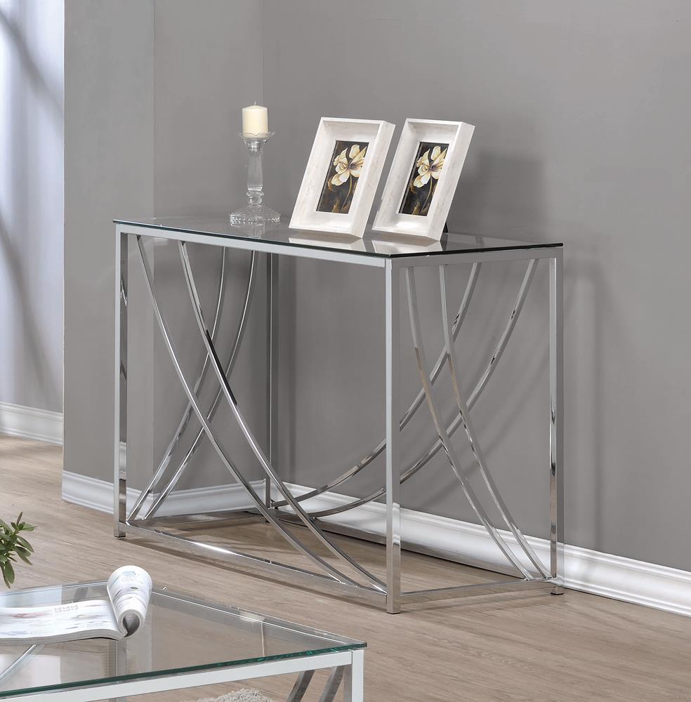G720498 Contemporary Chrome Sofa Table Coaster Z2 Premium