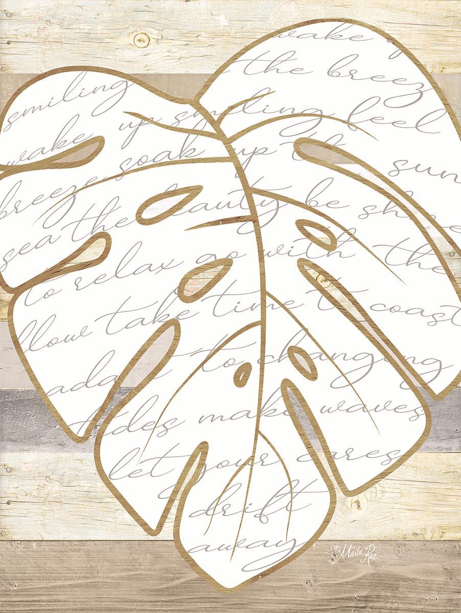Coastal Leaf I By Marla Rae - Light Brown Classy Art