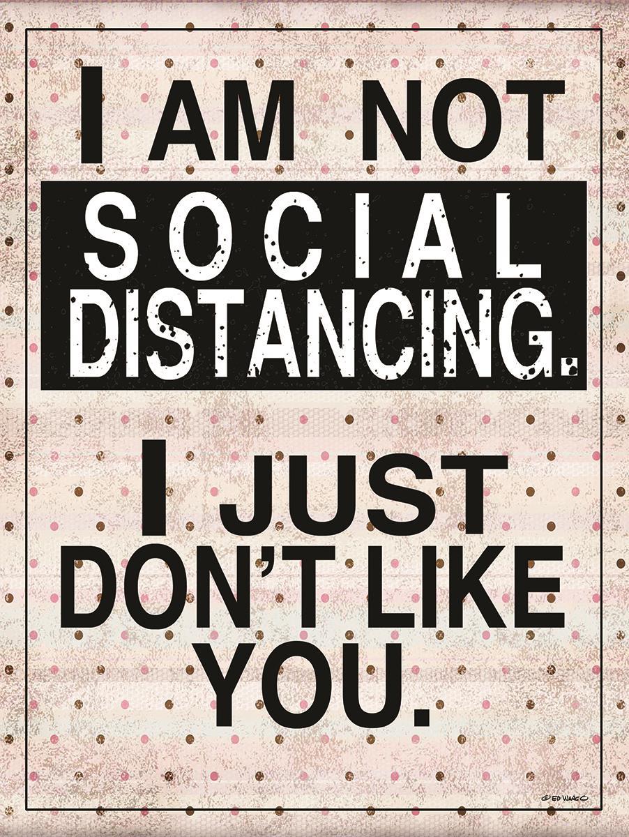 Social Distancing By Ed Wargo - Pink Classy Art
