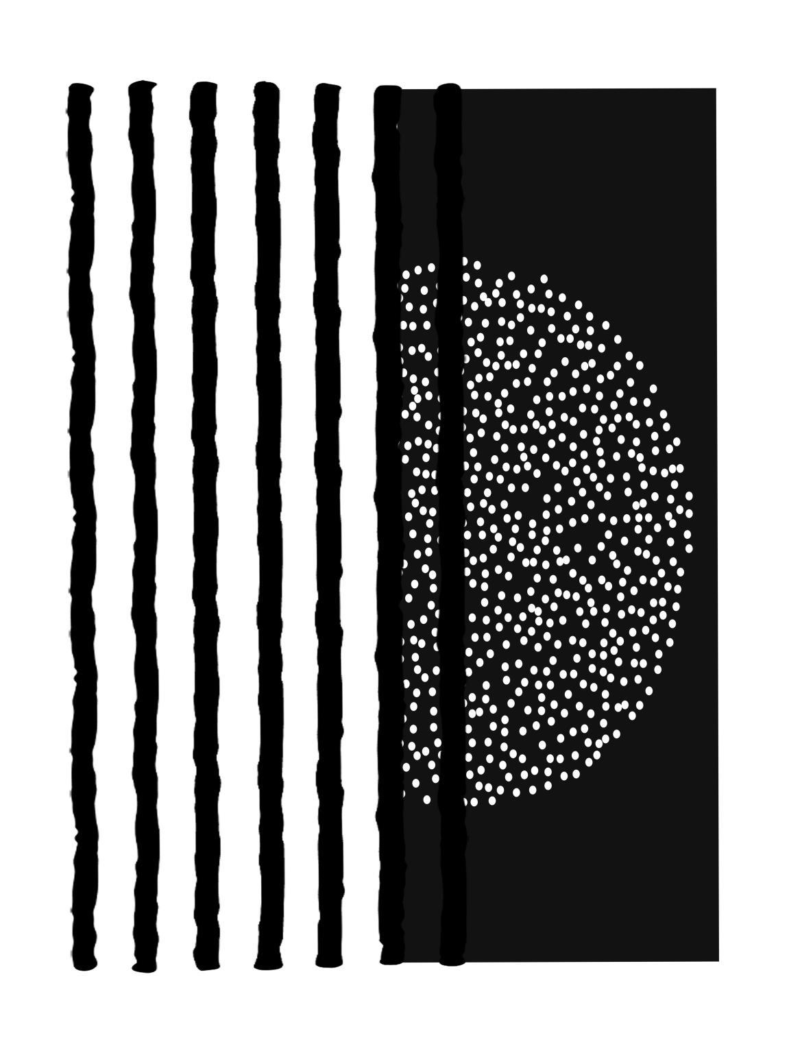 Chasing Dots II By Yvonne Coleman Burney - Black Classy Art