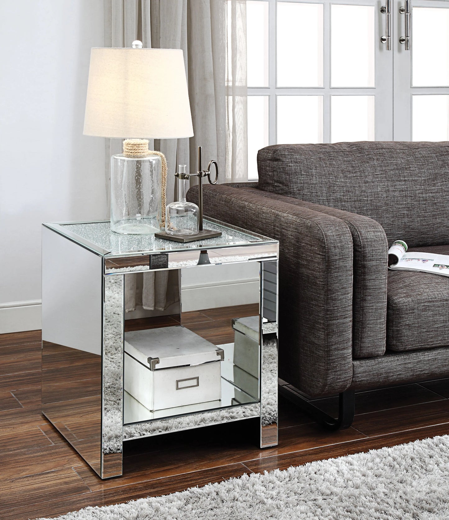 Malish Mirrored End Table ACME East