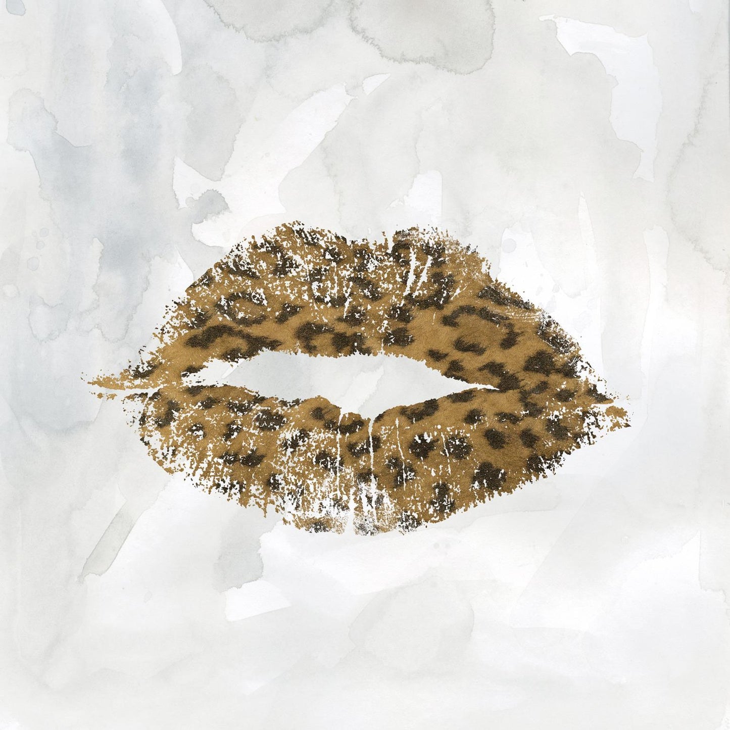 Leopard Kisses II By Carol Robinson - Dark Brown Classy Art