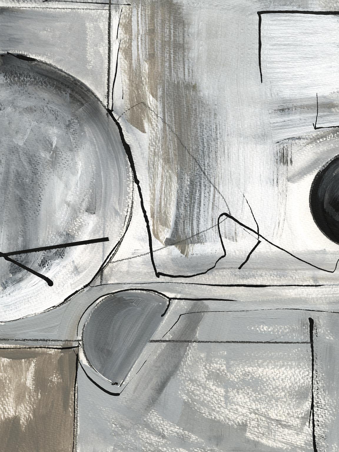 Rounding The Bend II By Susan Jill - Dark Gray Classy Art