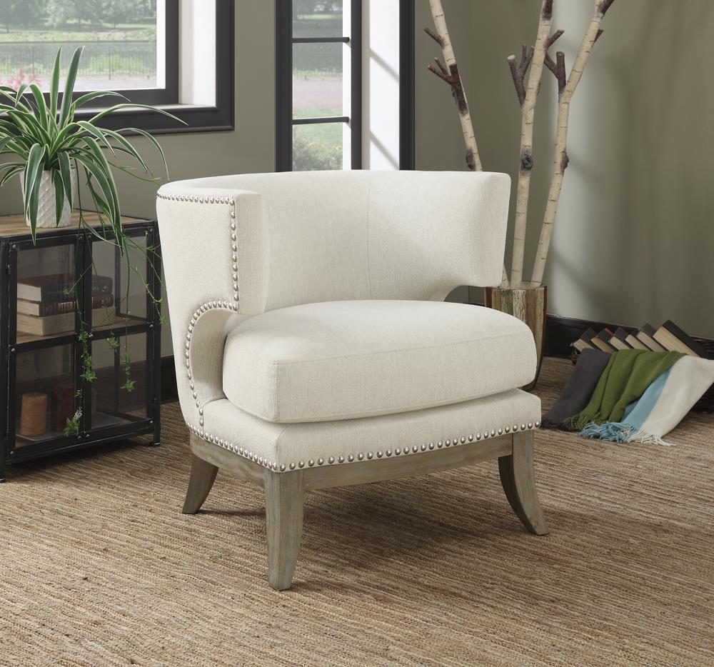G902559 Contemporary White Accent Chair Coaster Z2 Premium