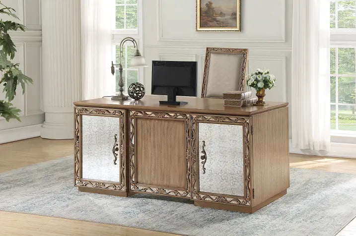 Orianne Antique Gold Desk ACME East