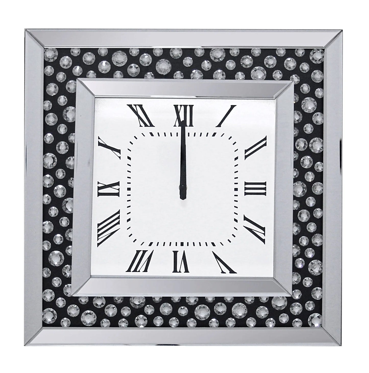 Marku Mirrored & Faux GemStones Wall Clock ACME East