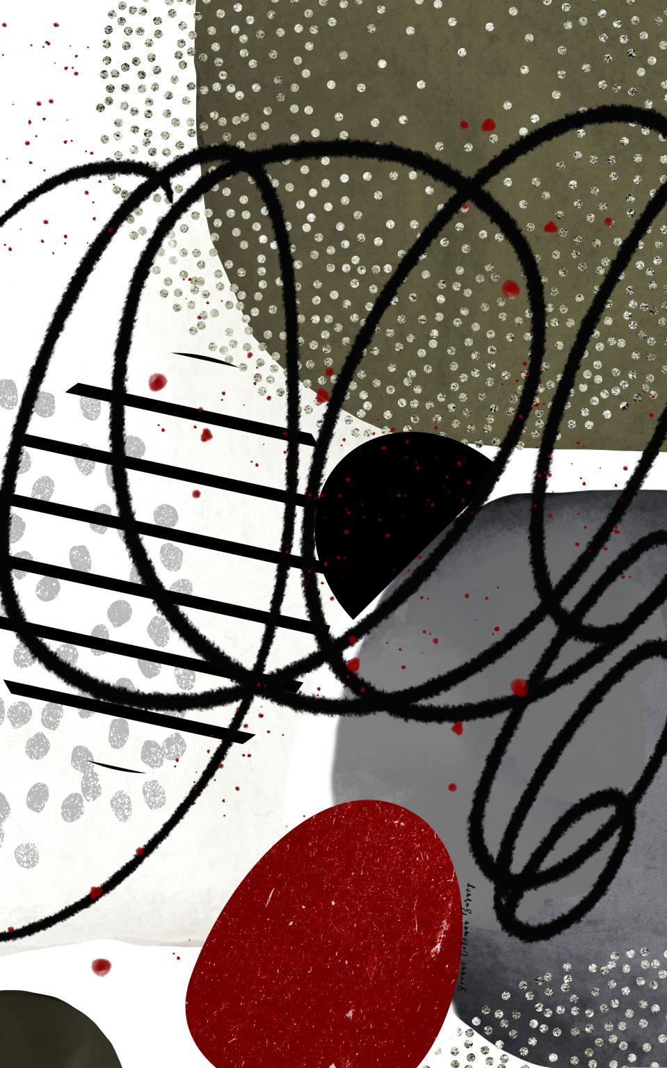 Graystone II By Yvonne Coleman Burney - White Classy Art