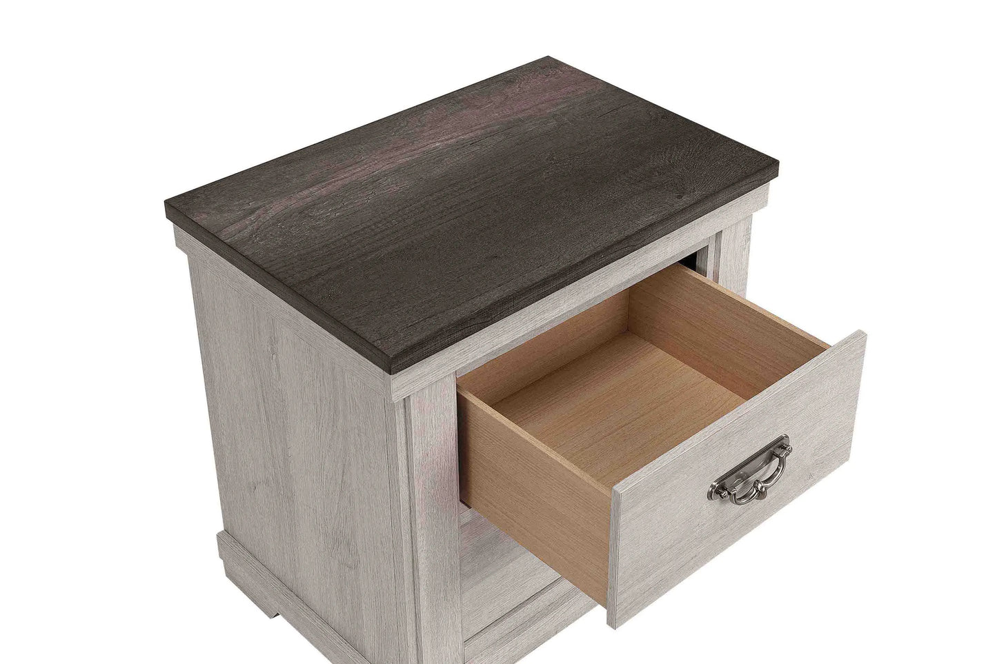 Leighton Cream/Brown Panel Bedroom Set Crown Mark