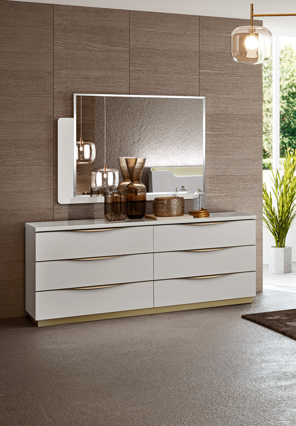 ESF Furniture - Kharma Double Dresser with Mirror - KHARMADDR-MR ESF Furniture