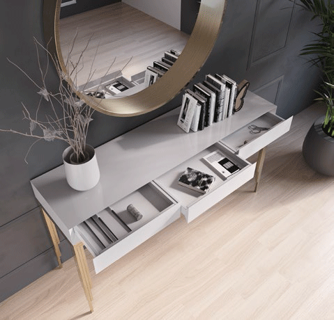 ESF Furniture - MX37 Console Table 120 With 3 Drawers - MX3740251 ESF Furniture