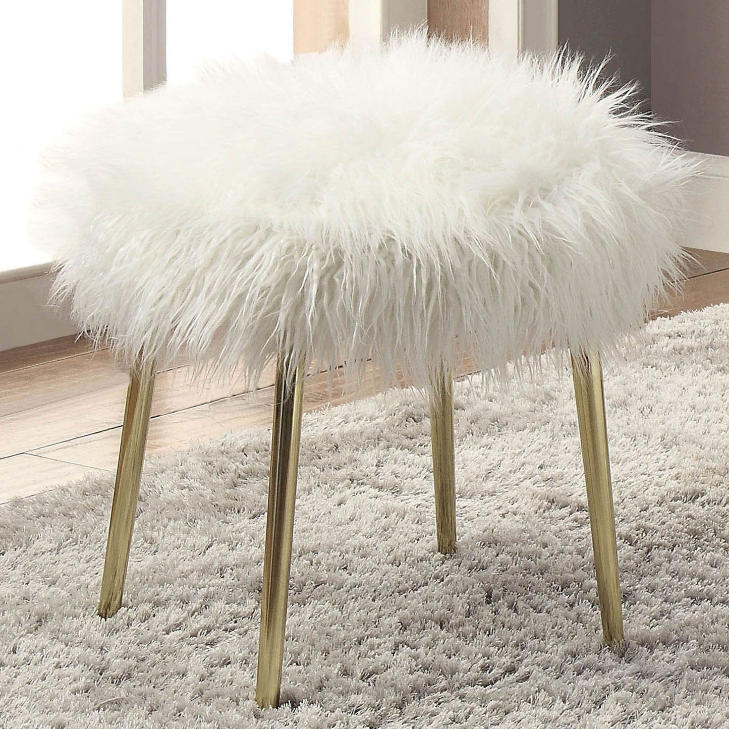 Caoimhe White/Gold Ottoman FOA East