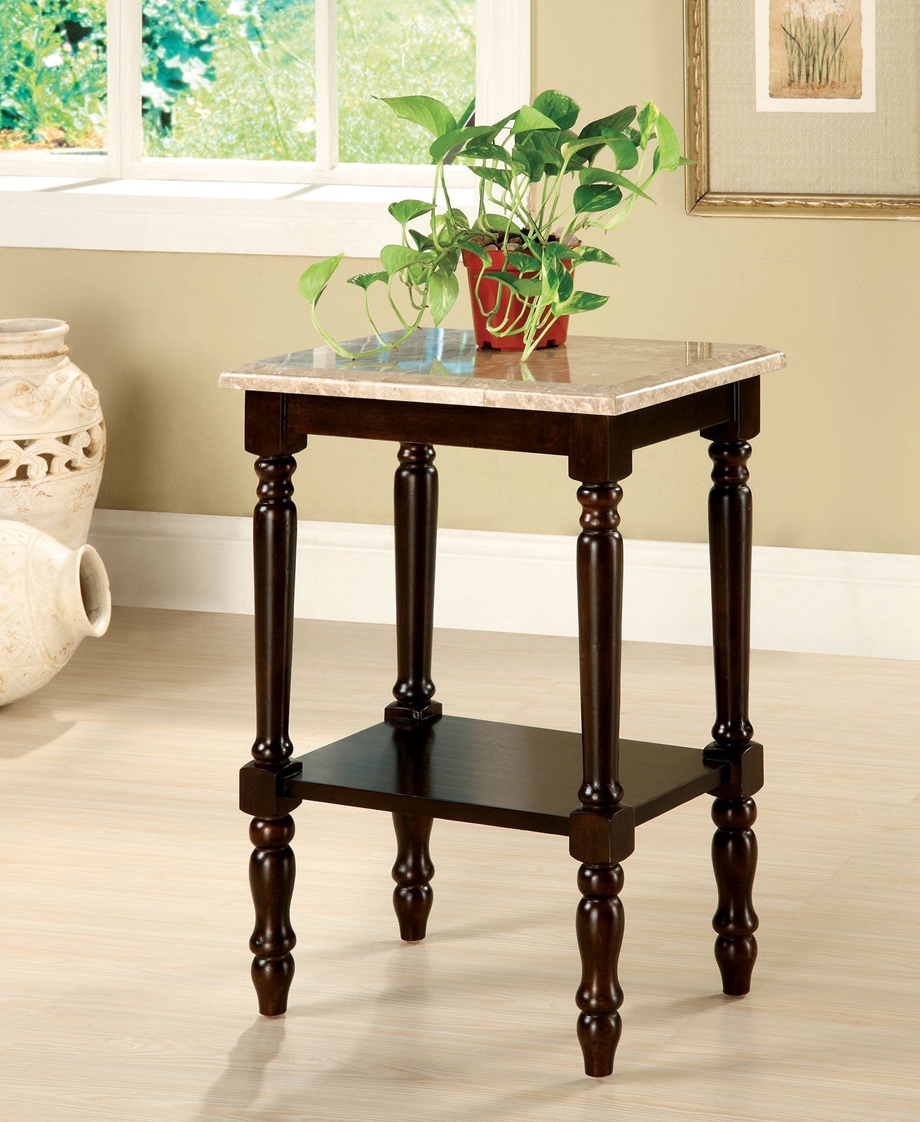 Santa Clarita Dark Cherry/Ivory Rectangle Stand FOA East