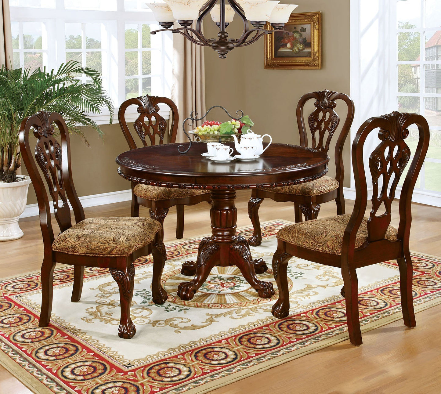 Elana 5 Pc. Round Dining Table Set FOA East