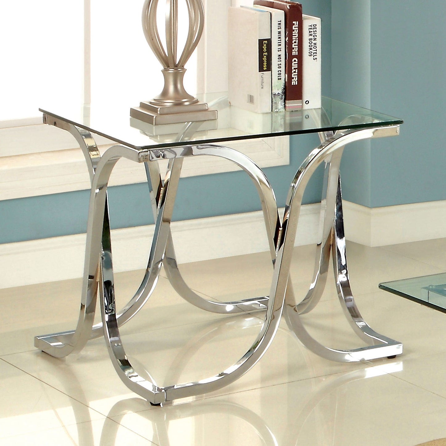 LUXA Chrome End Table FOA East