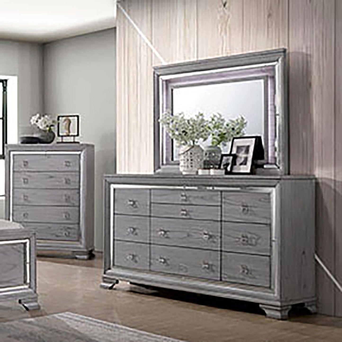 Alanis Light Gray Dresser FOA East