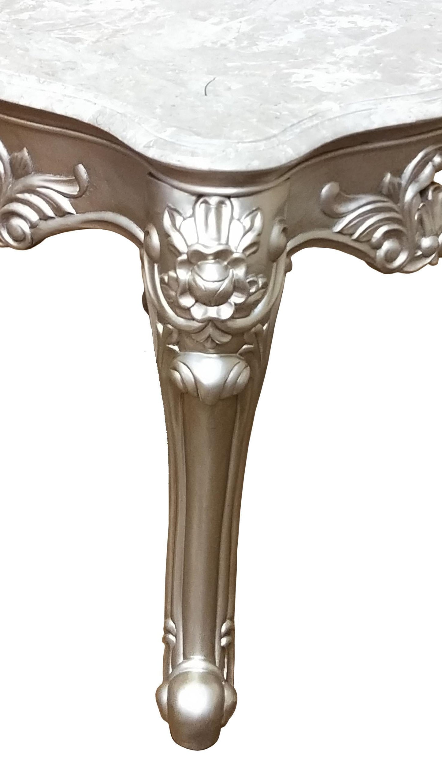 Ariel Transitional Style End Table in Silver finish Wood Cosmos Furniture