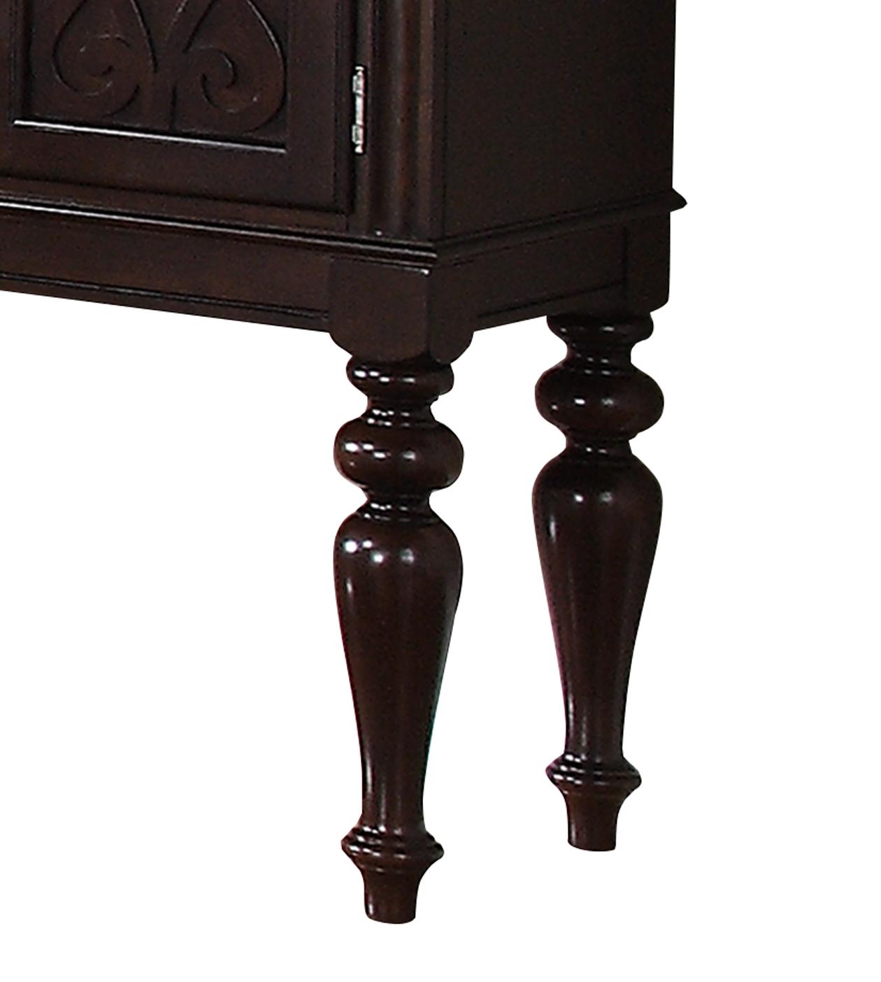 Zora Transitional Style Dining Server in Cherry finish Wood Cosmos Furniture