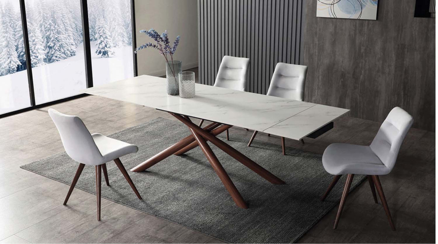 ESF Furniture - 9063 Dining Table 71 w/2x12" Extension - 9063DININGTABLE71 ESF Furniture