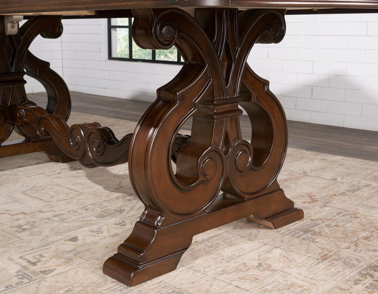Steve Silver Royale Dining Table in Brown Pecan Steve Silver 2