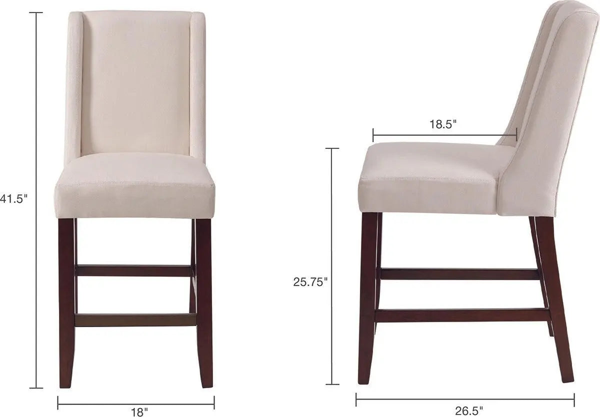 Brody Wing Counter Stool Cream Olliix.com