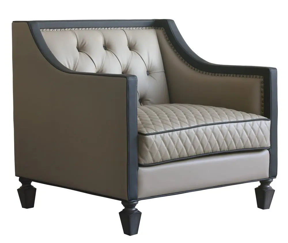 Acme Furniture House Beatrice Living Room Chair in Cream 58812 ACME East