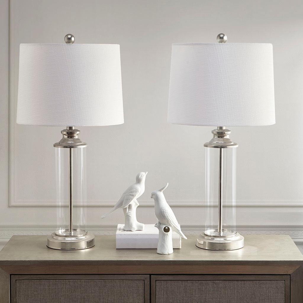 Clarity Table Lamp Silver (Set of 2) Olliix.com