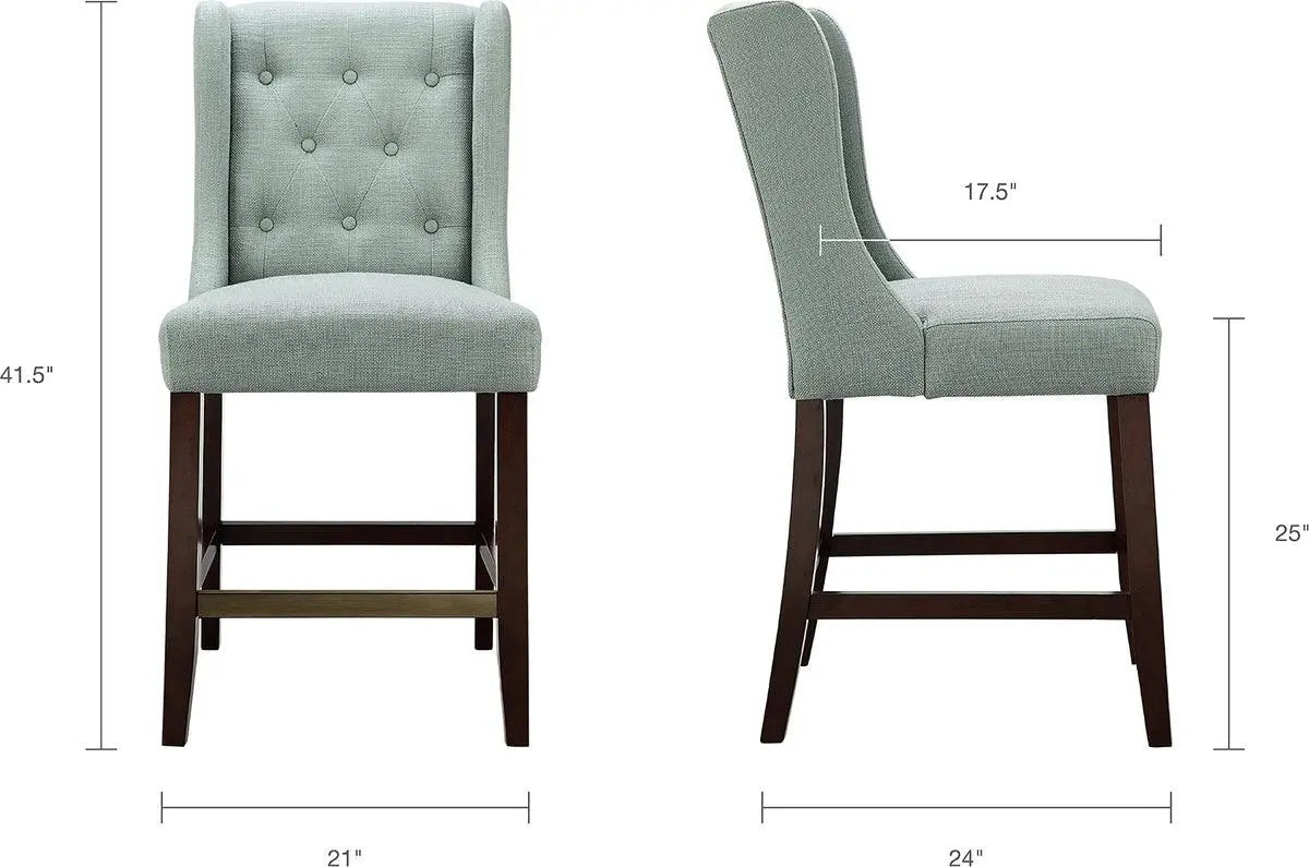 Cleo Counter Stool Blue Olliix.com