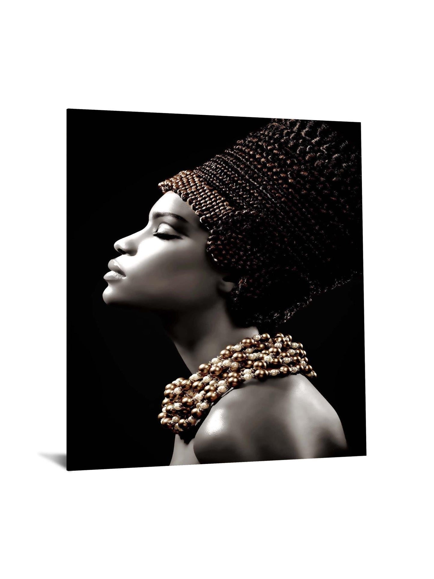 Floating Tempered Glass With Foil Dreams - Black Classy Art