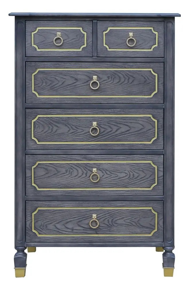 Acme Furniture House Marchese 6-Drawer Chest in Tobacco 28906 ACME East