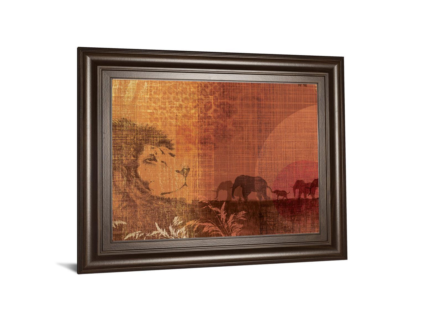 Safari Sunset II By Venter, T. - Framed Print Wall Art - Orange Classy Art