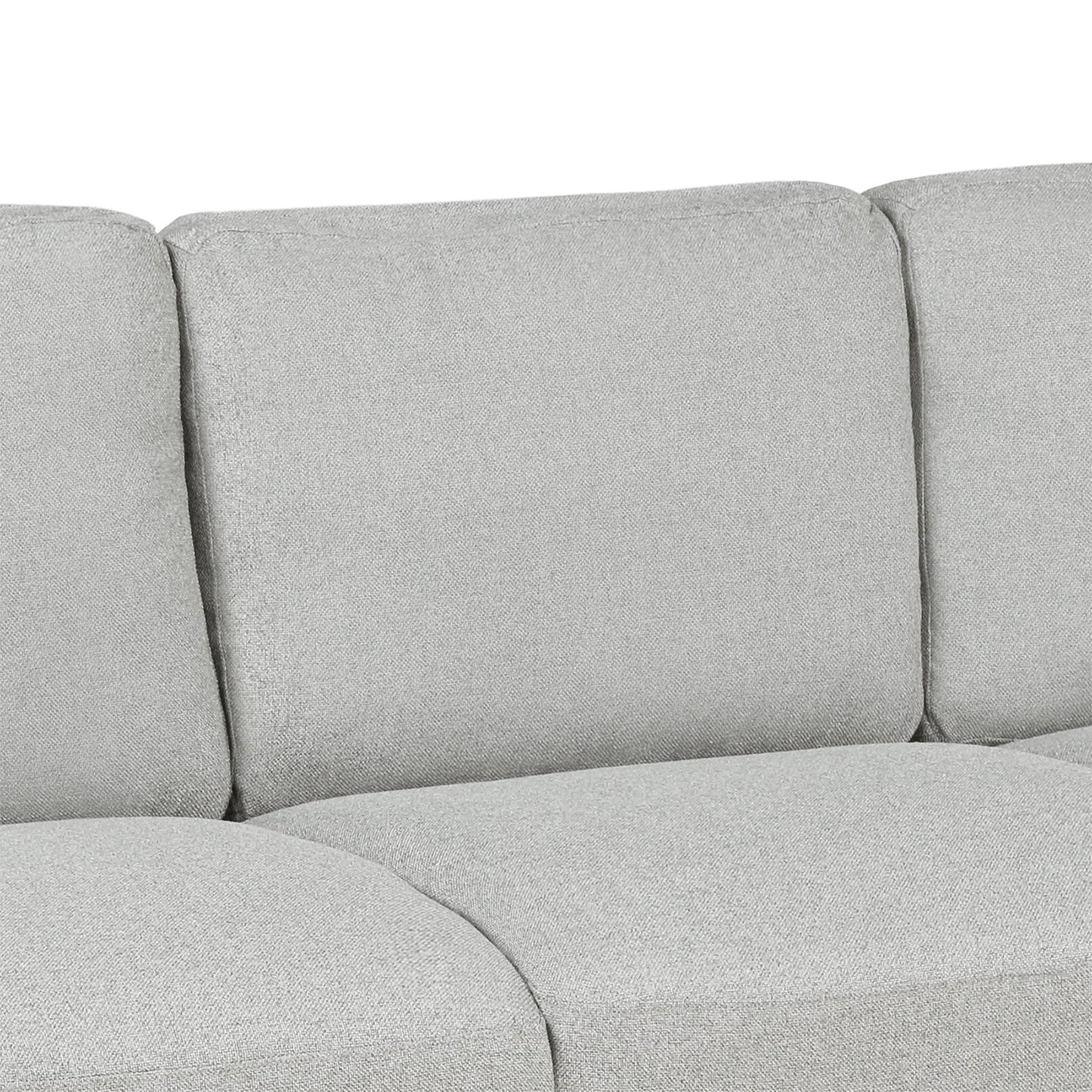 3-Seat Sofa Living Room Linen Fabric Sofa (Light Gray) House to Home Furnishings LLC
