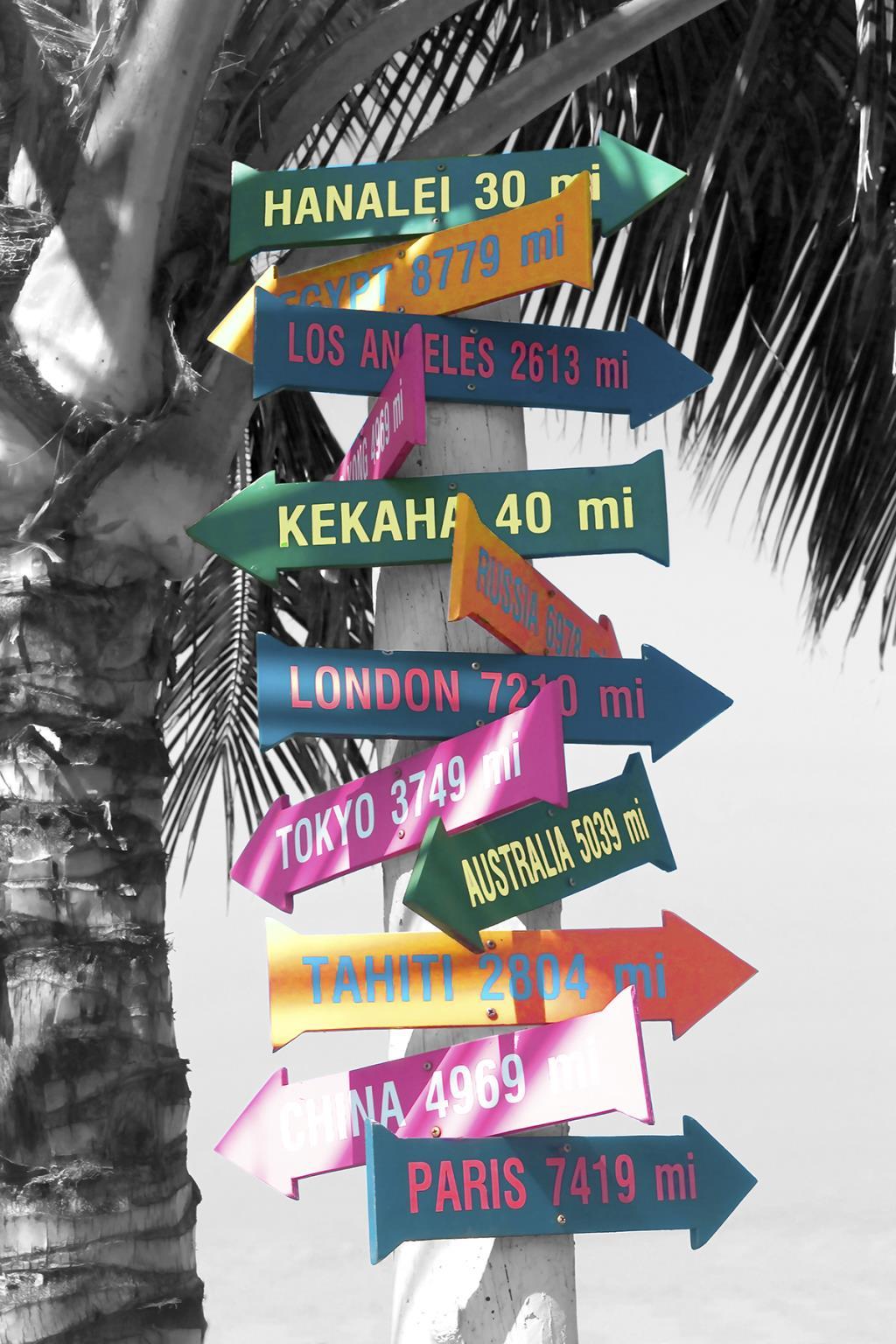 Framed - Island Directional By Danita Delimont - Dark Gray Classy Art