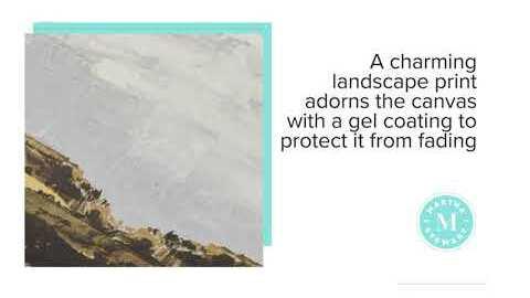 Foggy Morning Framed Gel Coated Canvas Multicolor Olliix.com