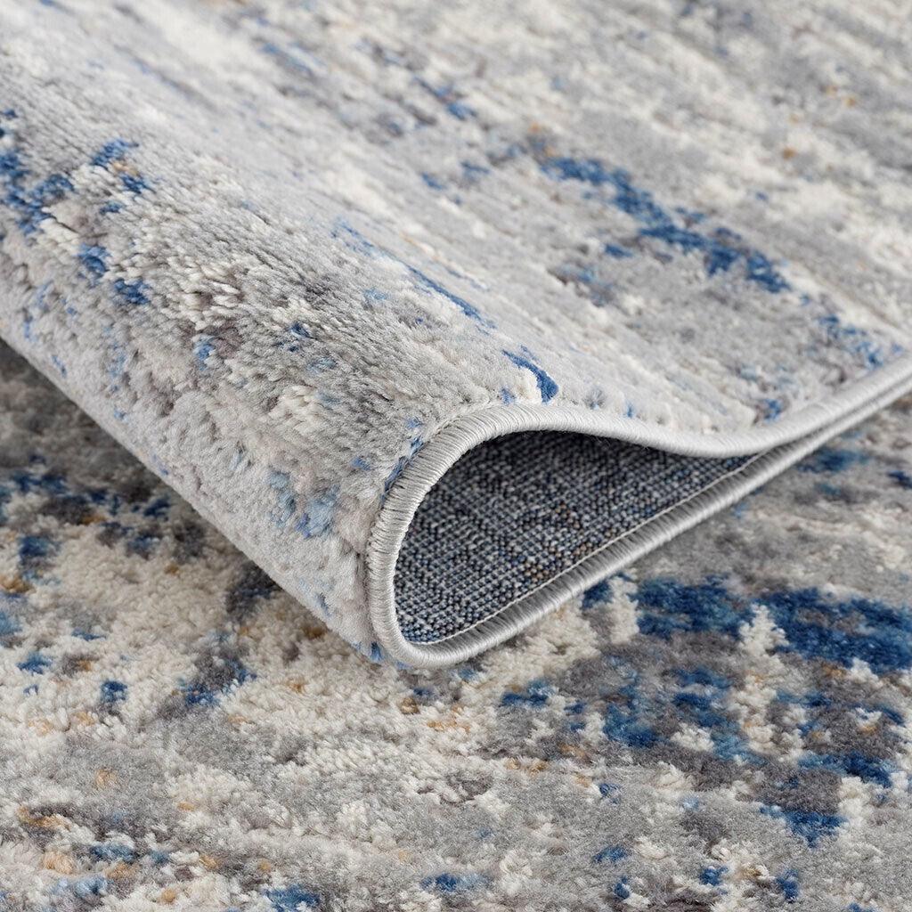 Harley Abstract Area 5 x 7 Rug Blue & Cream Olliix.com