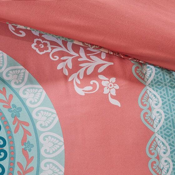 Loretta Comforter Twin Coral Olliix.com