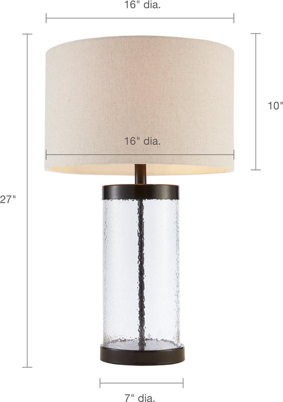 Macon Table lamp Clear Olliix.com