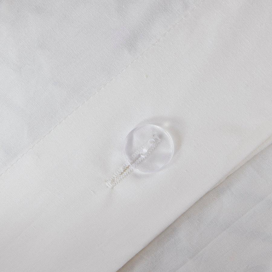 Nea King/California King Cotton Printed Duvet Cover Set with Trims Black & White Olliix.com