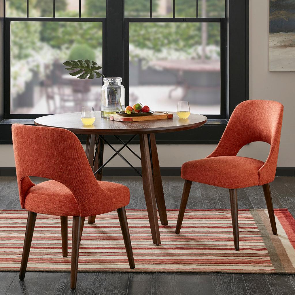 Nola Dining Side Chair Orange (Set of 2) Olliix.com