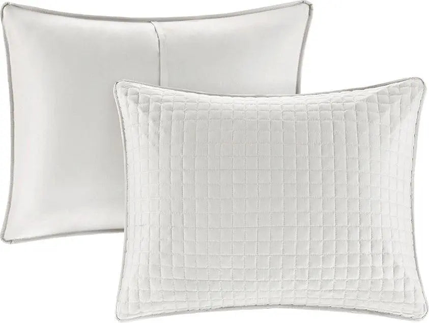 Otto King/California King 3 Piece Reversible Coverlet Set Gray Olliix.com