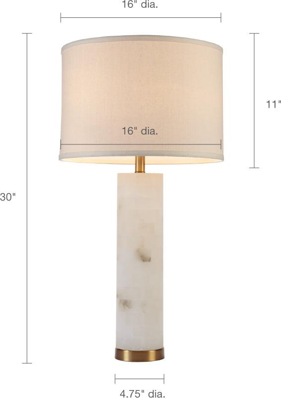 Prague Table Lamp White Olliix.com